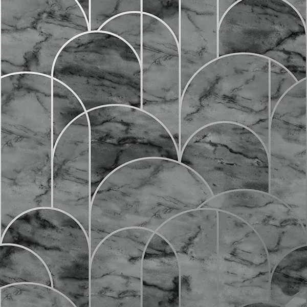 Brewster Home Fashions Arch Grey Geometric Wallpaper - SKU 8824