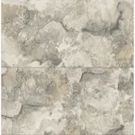 Brewster Home Fashions Aria Light Grey Marbled Tile Wallpaper - SKU 4125-26731