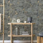 Brewster Home Fashions Aria Slate Marbled Tile Wallpaper | Wallpaper Twins Brewster Home Fashions Aria Slate Marbled Tile Wallpaper - SKU 4125-26734