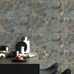 Brewster Home Fashions Aria Slate Marbled Tile Wallpaper | Wallpaper Twins Brewster Home Fashions Aria Slate Marbled Tile Wallpaper - SKU 4125-26734