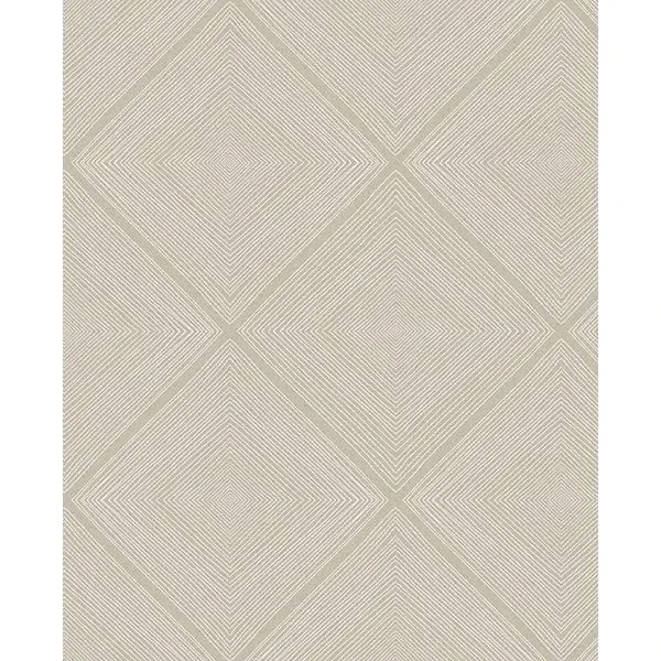 Brewster Home Fashions Aries Taupe Geometric Wallpaper - SKU 366020