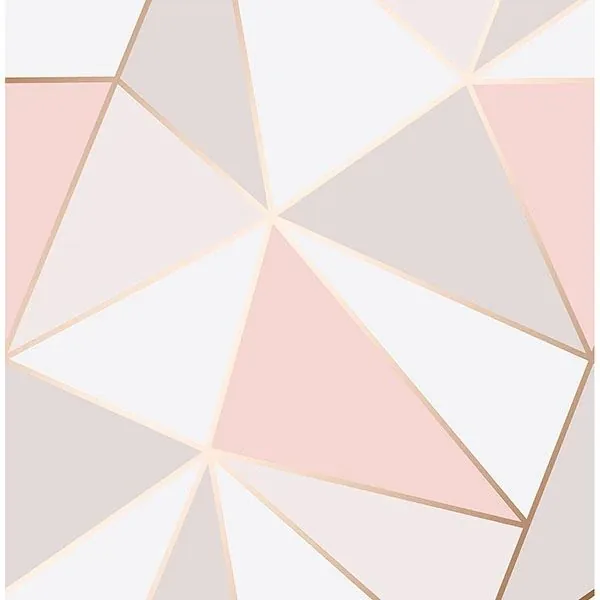 Brewster Home Fashions Arken Rose Gold Geometric Wallpaper - SKU 2900-41685