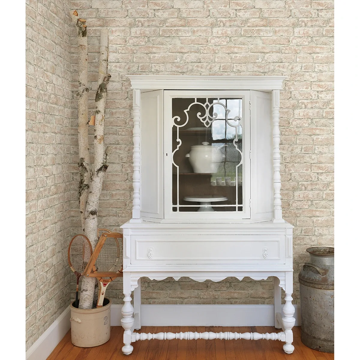 Brewster Home Fashions Arlington Rust Brick Wallpaper - SKU 3123-12482