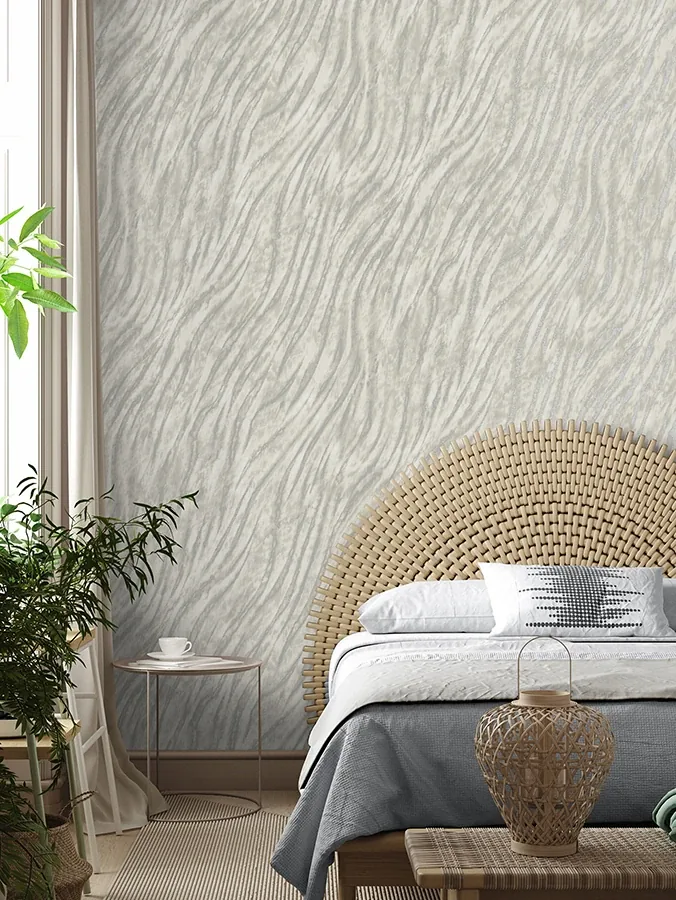 Brewster Home Fashions Arran Grey Swirling Stripe Wallpaper | Wallpaper Twins Brewster Home Fashions Arran Grey Swirling Stripe Wallpaper - SKU M1860