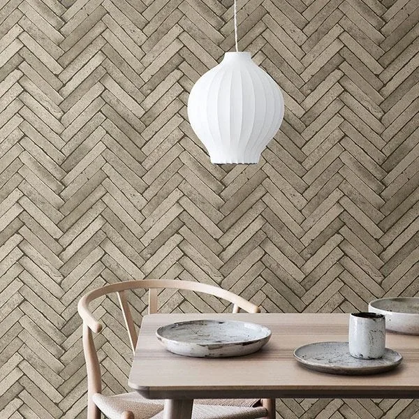 Brewster Home Fashions Arrow Neutral Diagonal Slate Wallpaper | Wallpaper Twins Brewster Home Fashions Arrow Neutral Diagonal Slate Wallpaper - SKU 2767-23759