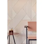 Brewster Home Fashions Art Peach Glam Geometric Wallpaper - SKU 395831