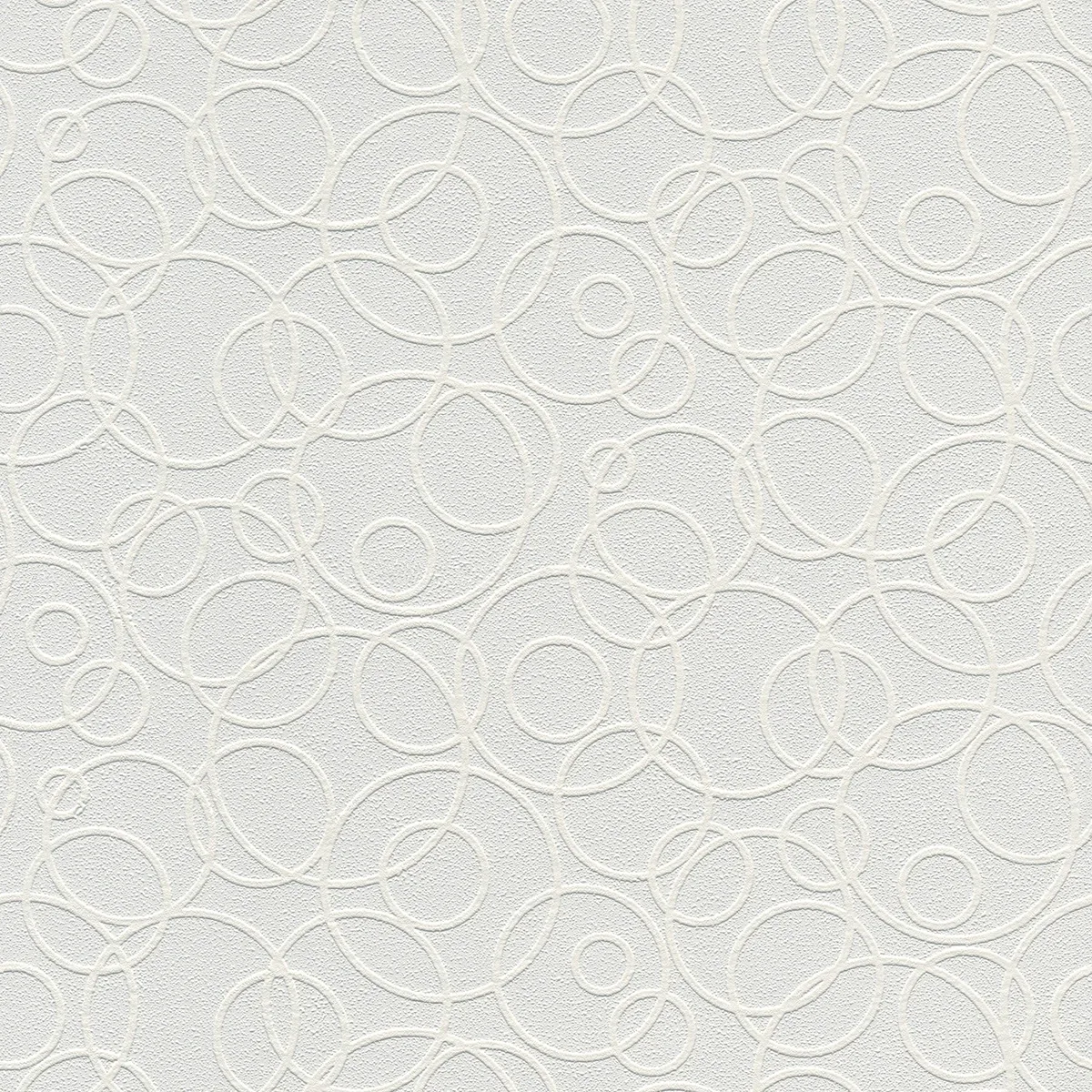 Brewster Home Fashions Artemisia White Circles Paintable Wallpaper - SKU 4000-1045-19