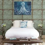 Brewster Home Fashions Artisan Turquoise Tin Ceiling Wallpaper | Wallpaper Twins Brewster Home Fashions Artisan Turquoise Tin Ceiling Wallpaper - SKU 2767-22331