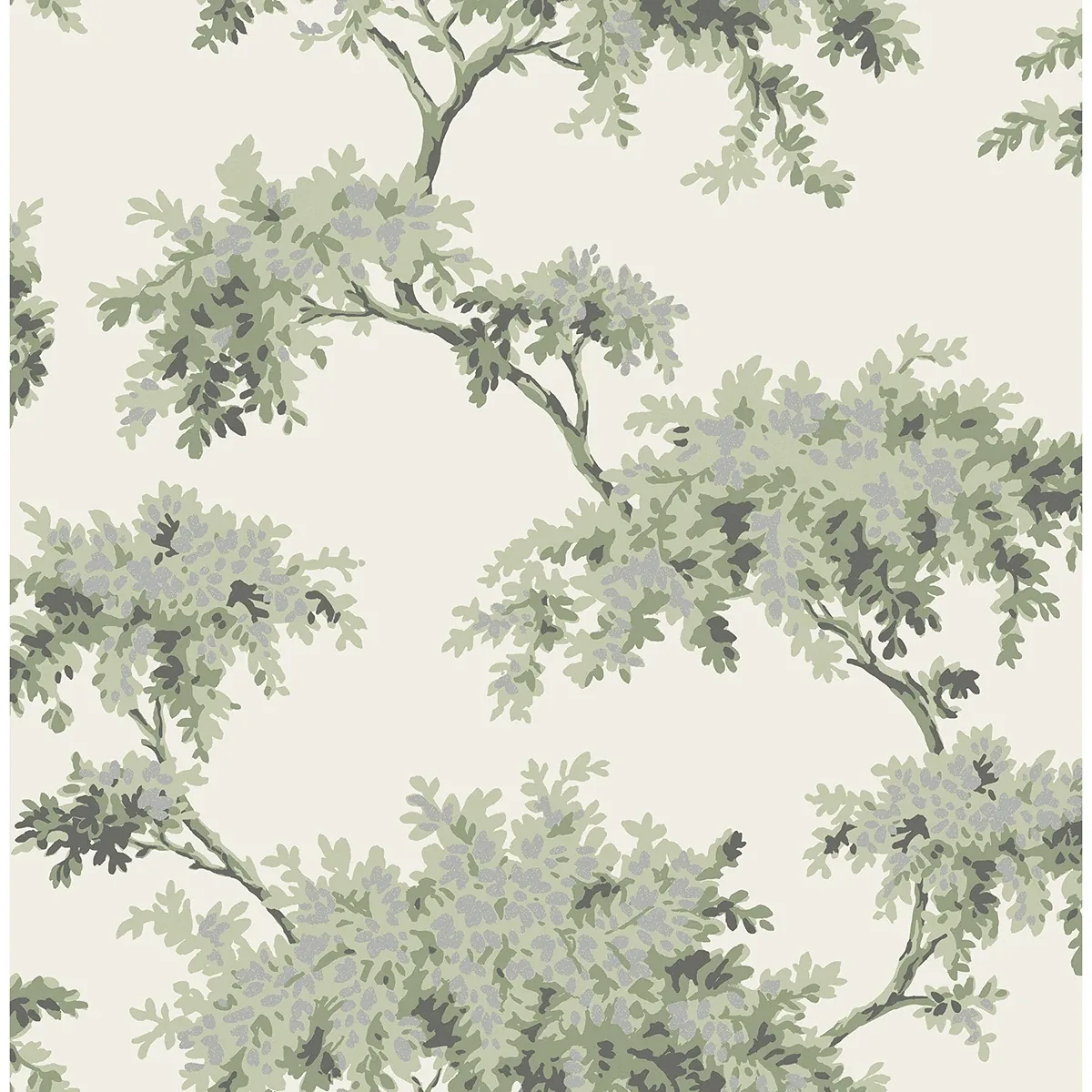 Brewster Home Fashions Ashdown Sage Tree Wallpaper - SKU M1674