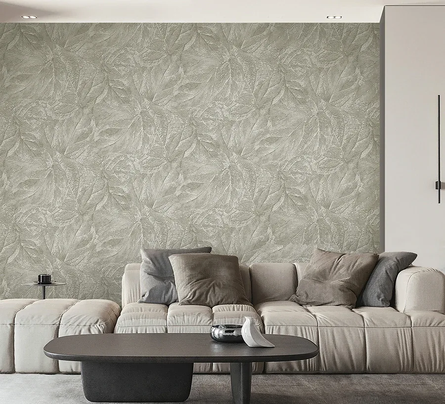 Brewster Home Fashions Aspen Sterling Leaf Wallpaper | Wallpaper Twins Brewster Home Fashions Aspen Sterling Leaf Wallpaper - SKU M95663