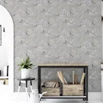Brewster Home Fashions Asuka Grey Sparrow Forest Wallpaper - SKU AH908105
