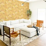 Brewster Home Fashions Asuka Yellow Sparrow Forest Wallpaper - SKU AH908002