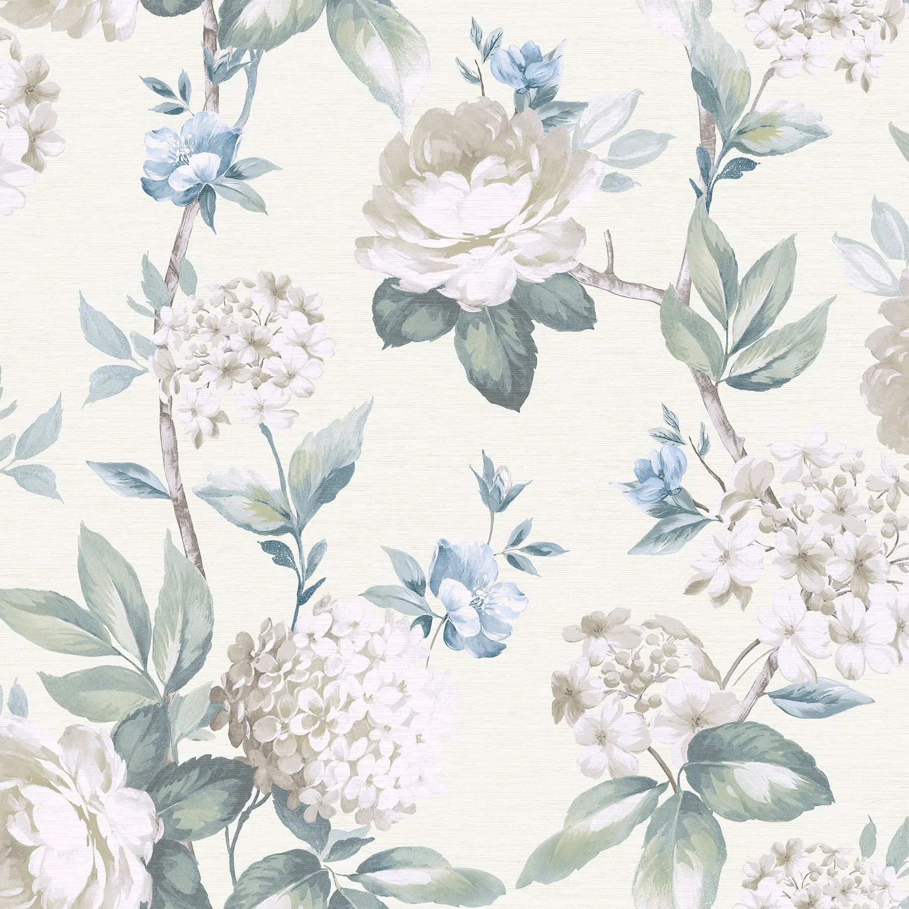 Brewster Home Fashions Atley Light Green Floral Wallpaper - SKU AH923802