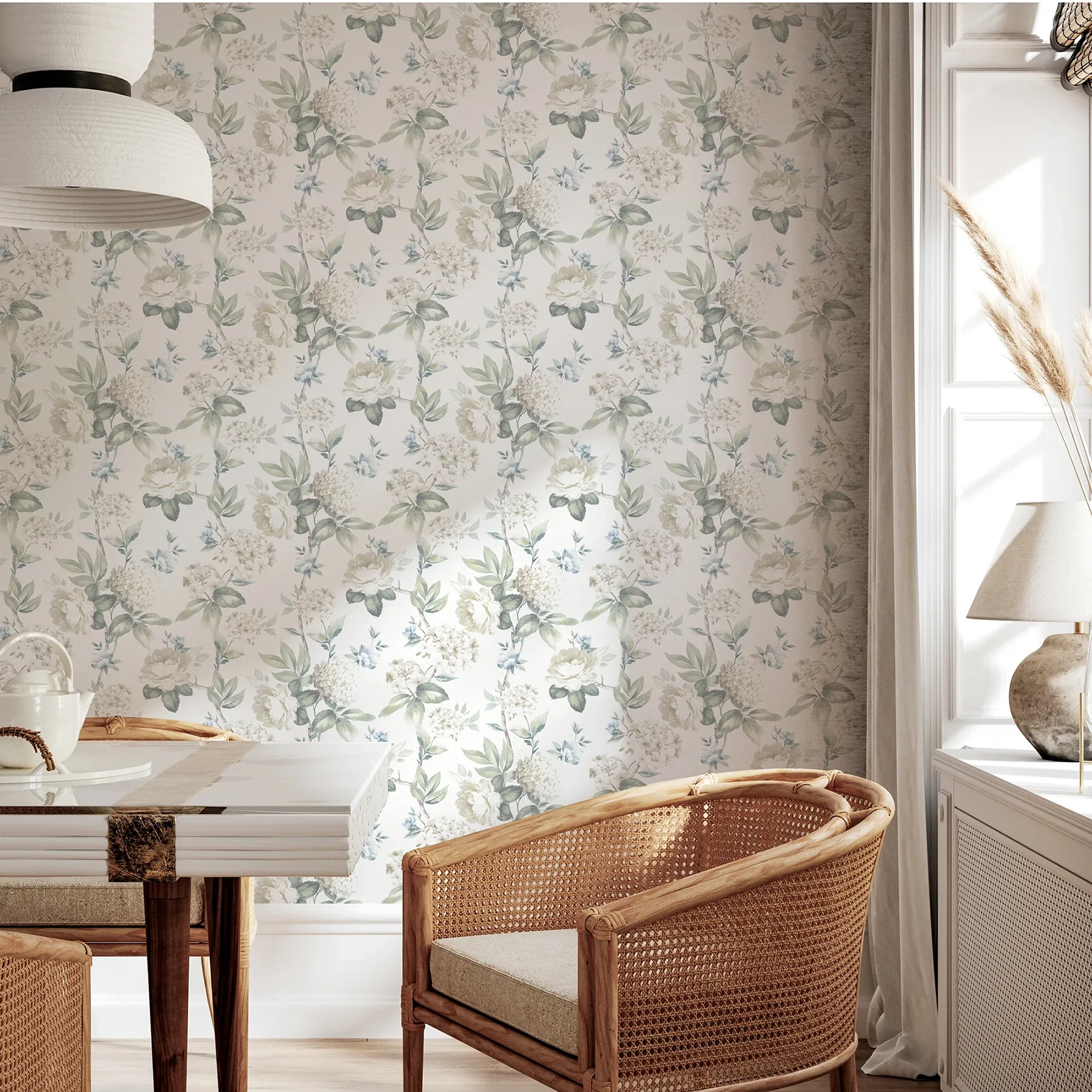 Brewster Home Fashions Atley Light Green Floral Wallpaper | Wallpaper Twins Brewster Home Fashions Atley Light Green Floral Wallpaper - SKU AH923802