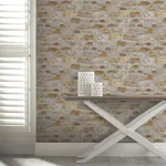 Brewster Home Fashions Atticus Neutral Country Stone Wallpaper - SKU AH696500