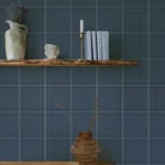 Brewster Home Fashions Auberge Dark Blue Plaid Wallpaper | Wallpaper Twins Brewster Home Fashions Auberge Dark Blue Plaid Wallpaper - SKU 4169-27605