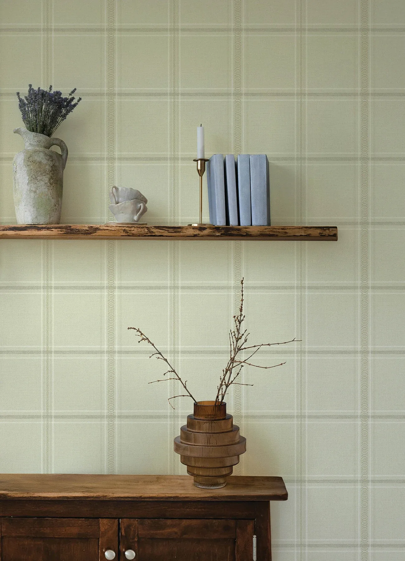 Brewster Home Fashions Auberge Ivory Plaid Wallpaper | Wallpaper Twins Brewster Home Fashions Auberge Ivory Plaid Wallpaper - SKU 4169-27607