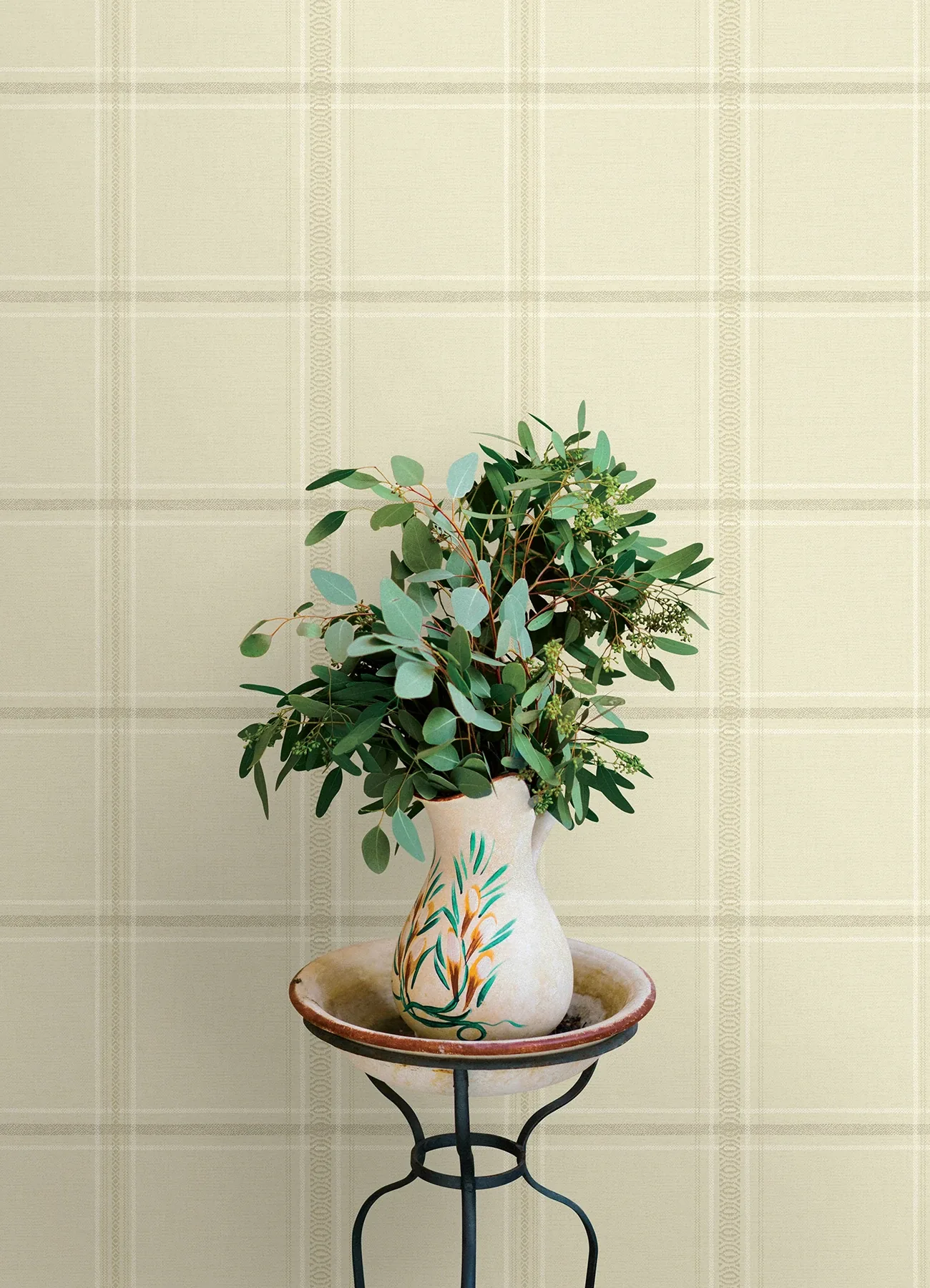 Brewster Home Fashions Auberge Ivory Plaid Wallpaper | Wallpaper Twins Brewster Home Fashions Auberge Ivory Plaid Wallpaper - SKU 4169-27607