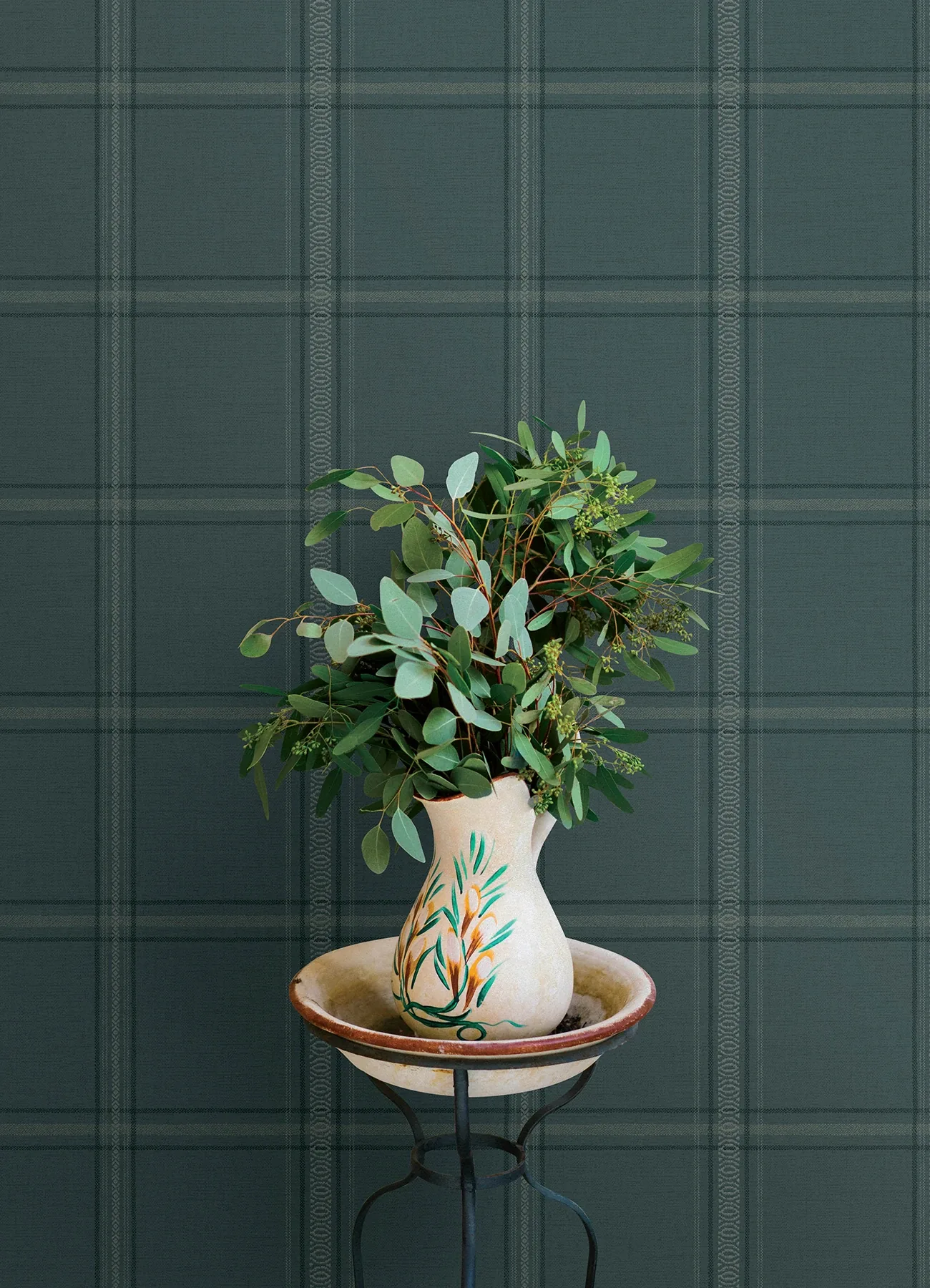 Brewster Home Fashions Auberge Teal Plaid Wallpaper | Wallpaper Twins Brewster Home Fashions Auberge Teal Plaid Wallpaper - SKU 4169-27610