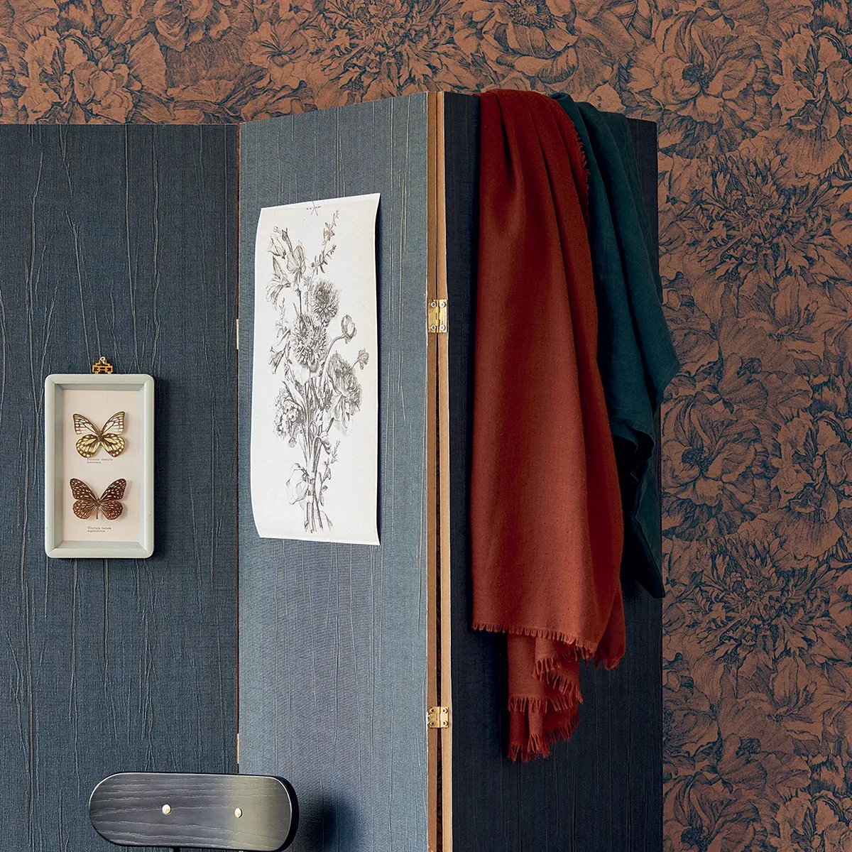 Brewster Home Fashions Auguste Copper Floral Wallpaper | Wallpaper Twins Brewster Home Fashions Auguste Copper Floral Wallpaper - SKU 307344