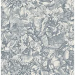 Brewster Home Fashions Auguste Navy Floral Wallpaper | Wallpaper Twins Brewster Home Fashions Auguste Navy Floral Wallpaper - SKU 307343