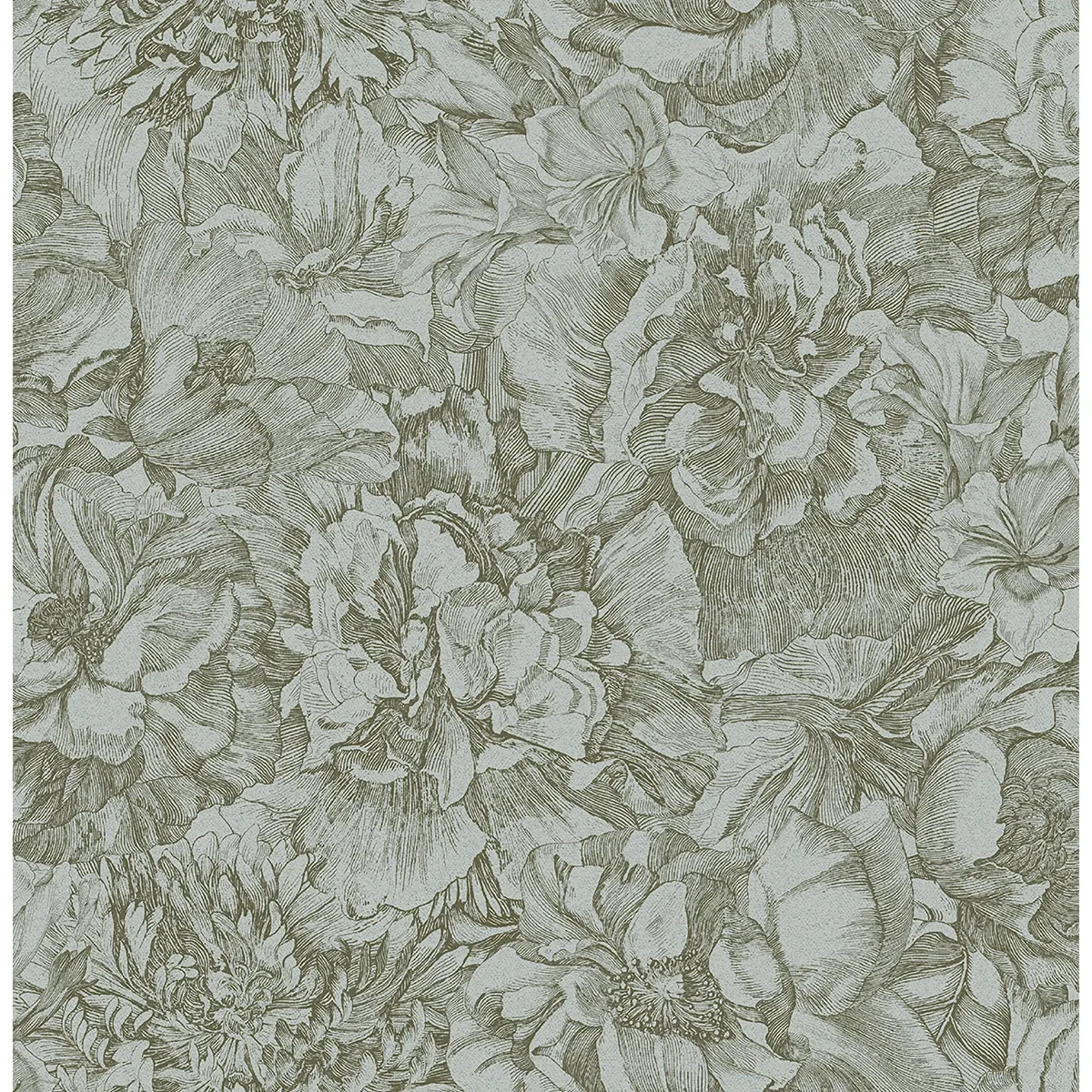 Brewster Home Fashions Auguste Sage Floral Wallpaper - SKU 307342