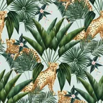 Brewster Home Fashions Augustus Aqua Jungle Cheetah Wallpaper | Wallpaper Twins Brewster Home Fashions Augustus Aqua Jungle Cheetah Wallpaper - SKU WLD53107W