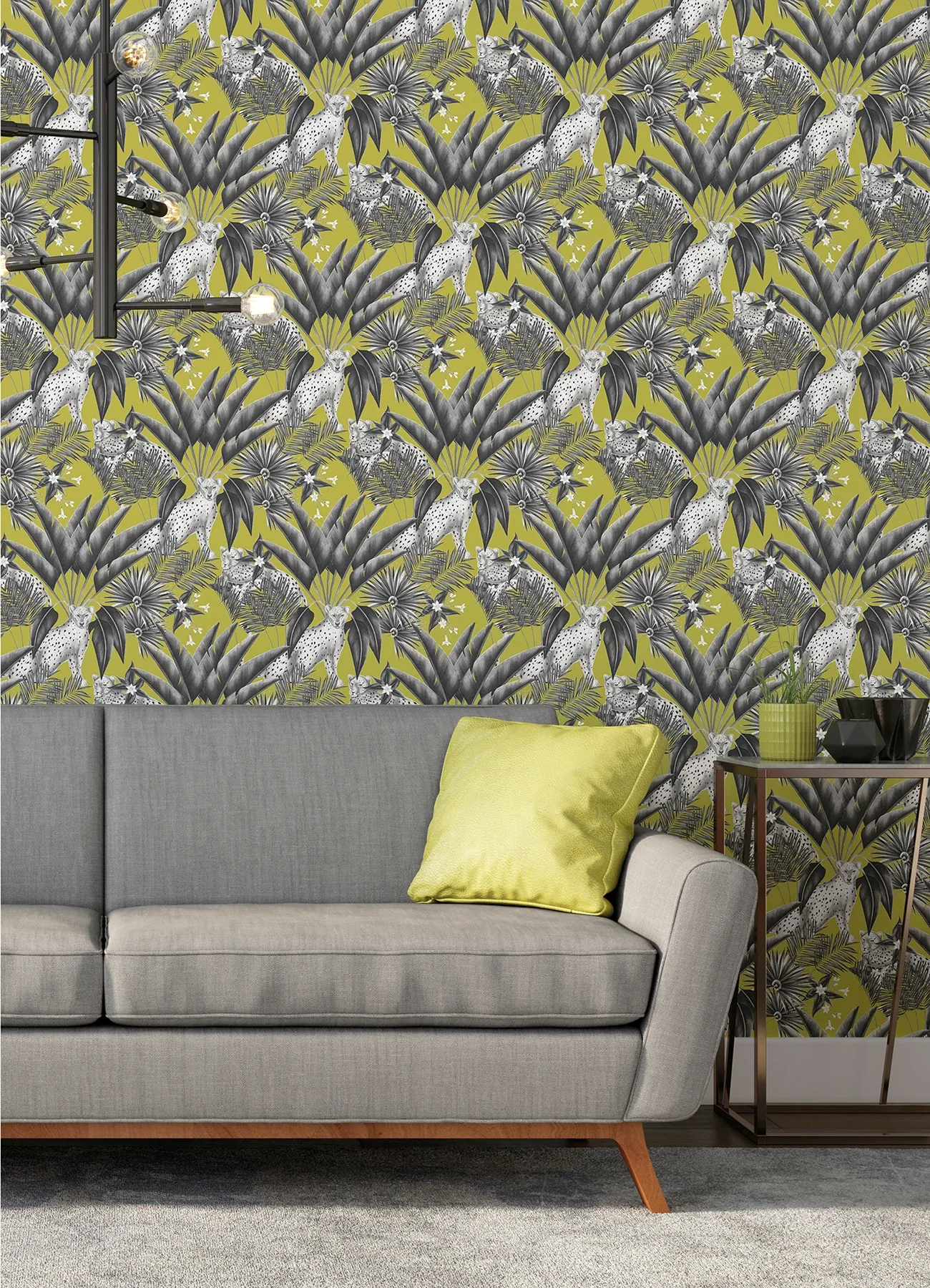 Brewster Home Fashions Augustus Grey Jungle Cheetah Wallpaper | Wallpaper Twins Brewster Home Fashions Augustus Grey Jungle Cheetah Wallpaper - SKU WLD53105W