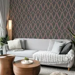 Brewster Home Fashions Ava Rose Gold Glittering Ogee Wallpaper | Wallpaper Twins Brewster Home Fashions Ava Rose Gold Glittering Ogee Wallpaper - SKU AH921803