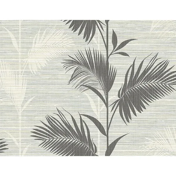 Brewster Home Fashions Away on Holiday Black Palm Wallpaper - SKU PS40300