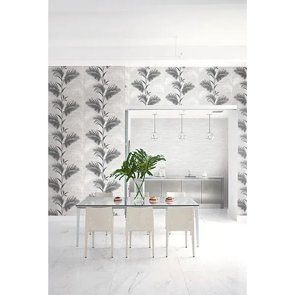 Brewster Home Fashions Away on Holiday Black Palm Wallpaper | Wallpaper Twins Brewster Home Fashions Away on Holiday Black Palm Wallpaper - SKU PS40300