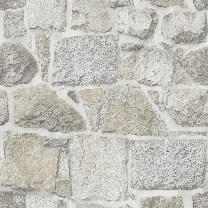 Brewster Home Fashions Axelle Light Grey Stone Wallpaper - SKU 4072-70042