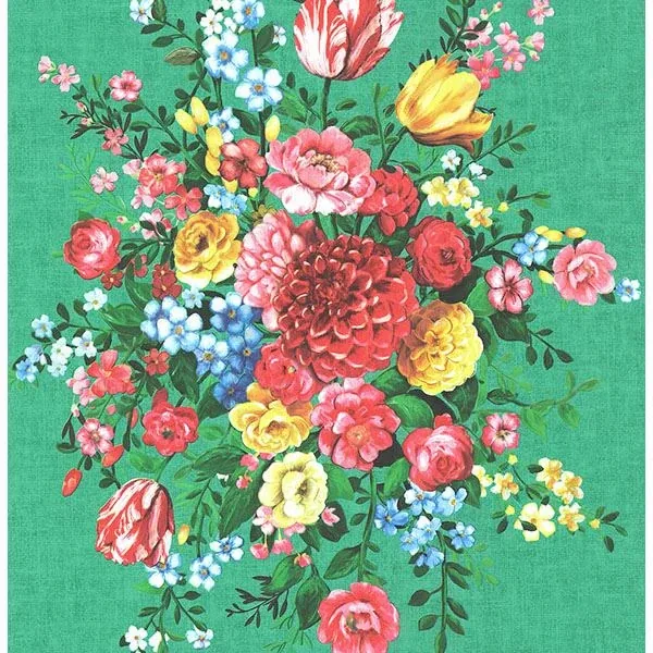 Brewster Home Fashions Ayaanle Green Dutch Painters Floral Wallpaper - SKU 341046