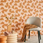Brewster Home Fashions Azad Rust Abstract Geometric Wallpaper - SKU EJ318041