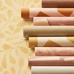 Brewster Home Fashions Azad Rust Abstract Geometric Wallpaper - SKU EJ318041