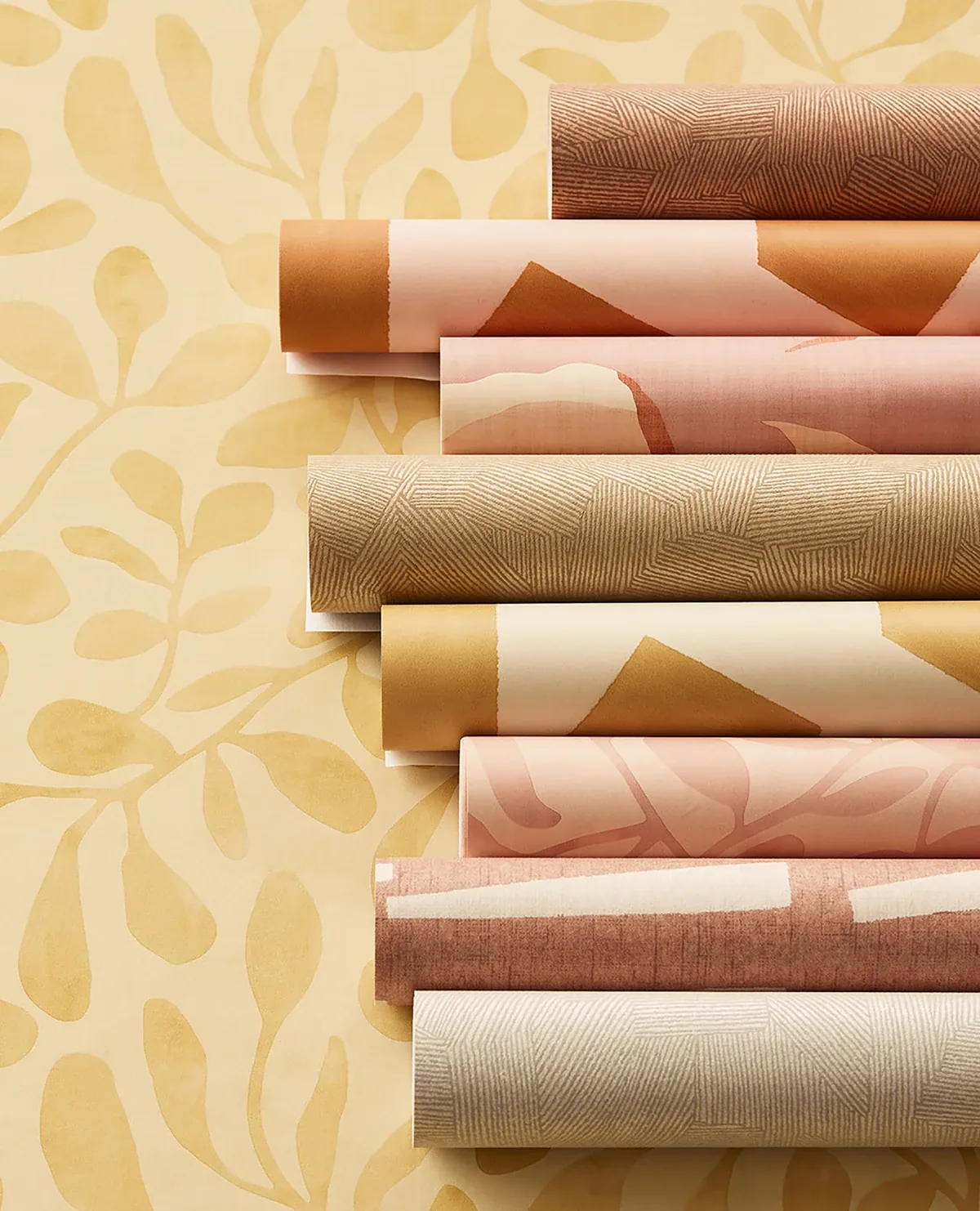Brewster Home Fashions Azad Rust Abstract Geometric Wallpaper - SKU EJ318041