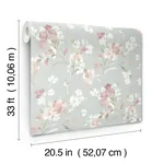 Brewster Home Fashions Azalea Fuchsia Floral Branches Wallpaper | Wallpaper Twins Brewster Home Fashions Azalea Fuchsia Floral Branches Wallpaper - SKU 4134-72525