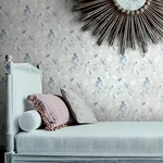 Brewster Home Fashions Azalea Light Blue Floral Branches Wallpaper - SKU 4134-72526