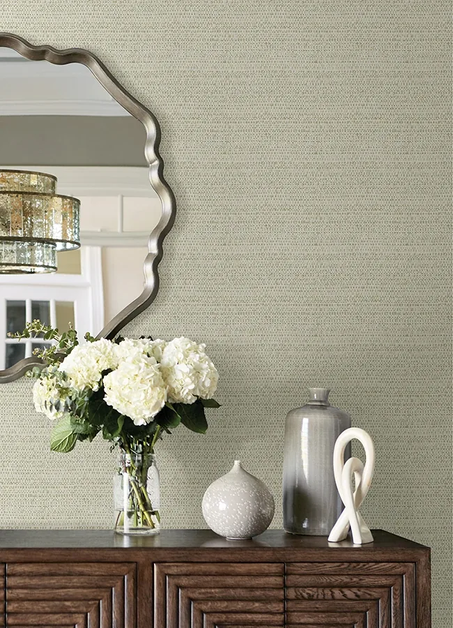Brewster Home Fashions Balantine Sage Weave Wallpaper - SKU 4072-70057