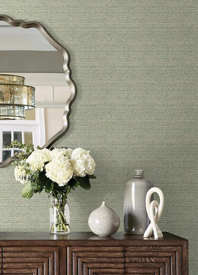 Brewster Home Fashions Balantine Teal Weave Wallpaper - SKU 4072-70059