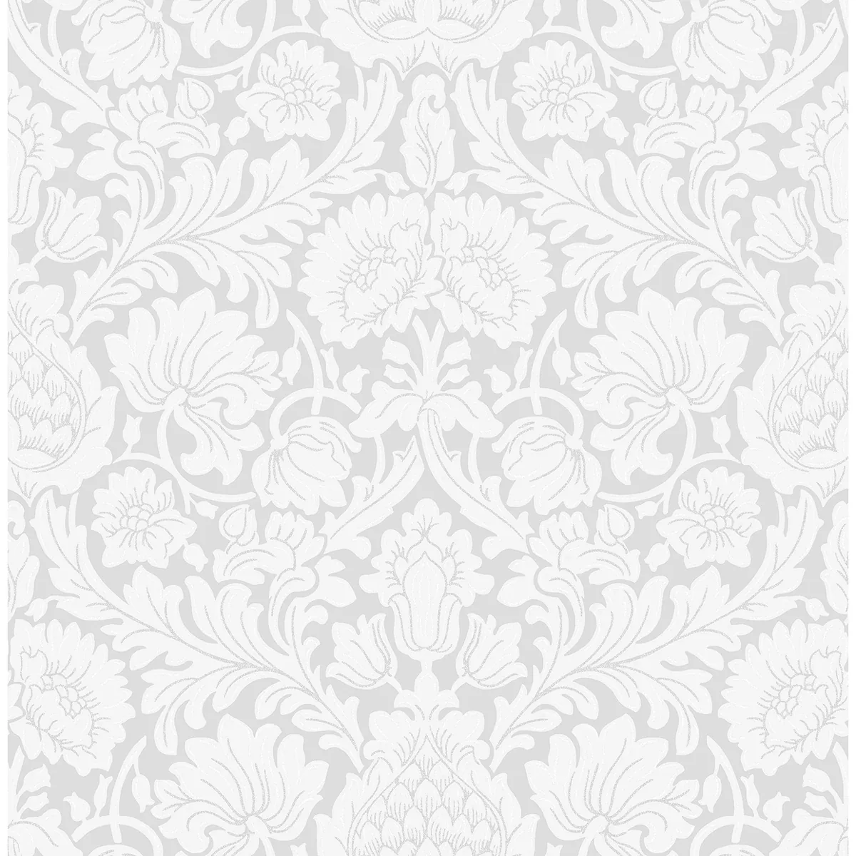 Brewster Home Fashions Bamburg Grey Floral Wallpaper - SKU M1683