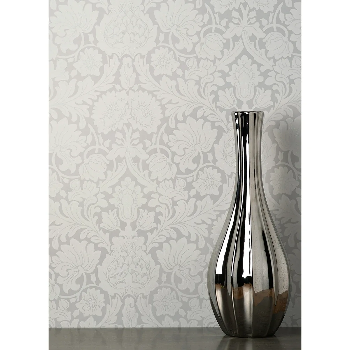 Brewster Home Fashions Bamburg Grey Floral Wallpaper | Wallpaper Twins Brewster Home Fashions Bamburg Grey Floral Wallpaper - SKU M1683