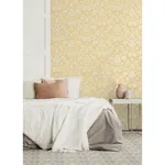 Brewster Home Fashions Bamburg Mustard Floral Wallpaper | Wallpaper Twins Brewster Home Fashions Bamburg Mustard Floral Wallpaper - SKU M1682