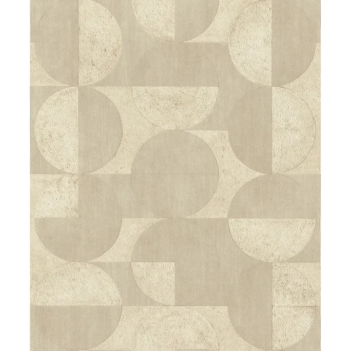 Brewster Home Fashions Barcelo Beige Circles Wallpaper - SKU 2980-521337