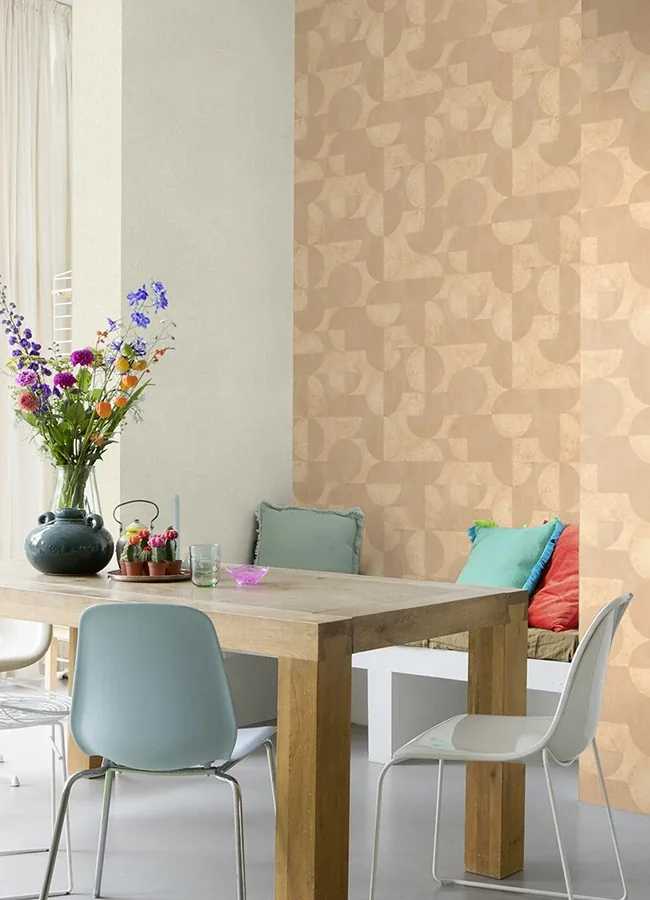 Brewster Home Fashions Barcelo Light Brown Circles Wallpaper | Wallpaper Twins Brewster Home Fashions Barcelo Light Brown Circles Wallpaper - SKU 2980-521344