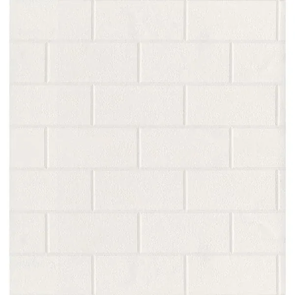 Brewster Home Fashions Barclays White Paintable Tile Wallpaper - SKU 2766-21399
