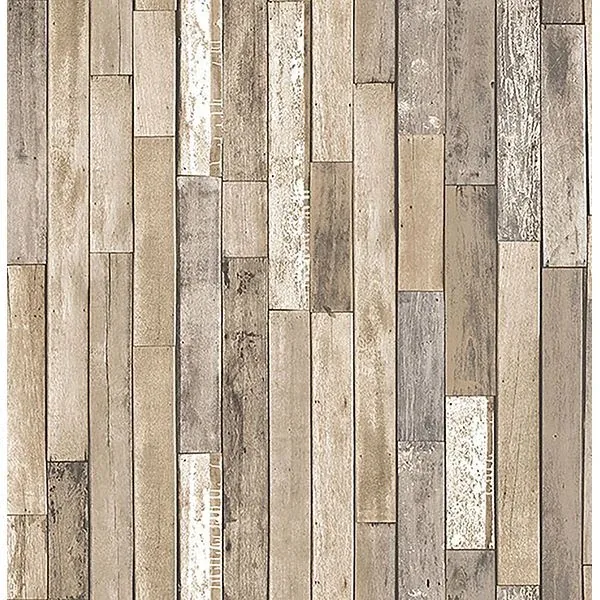 Brewster Home Fashions Barn Board Brown Thin Plank Wallpaper | Wallpaper Twins Brewster Home Fashions Barn Board Brown Thin Plank Wallpaper - SKU FD23274