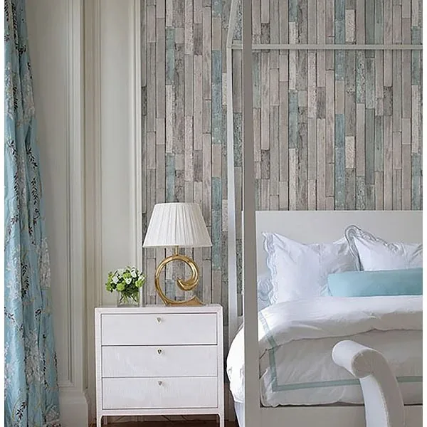 FD23273 | Barn Board Grey Thin Plank Wallpaper