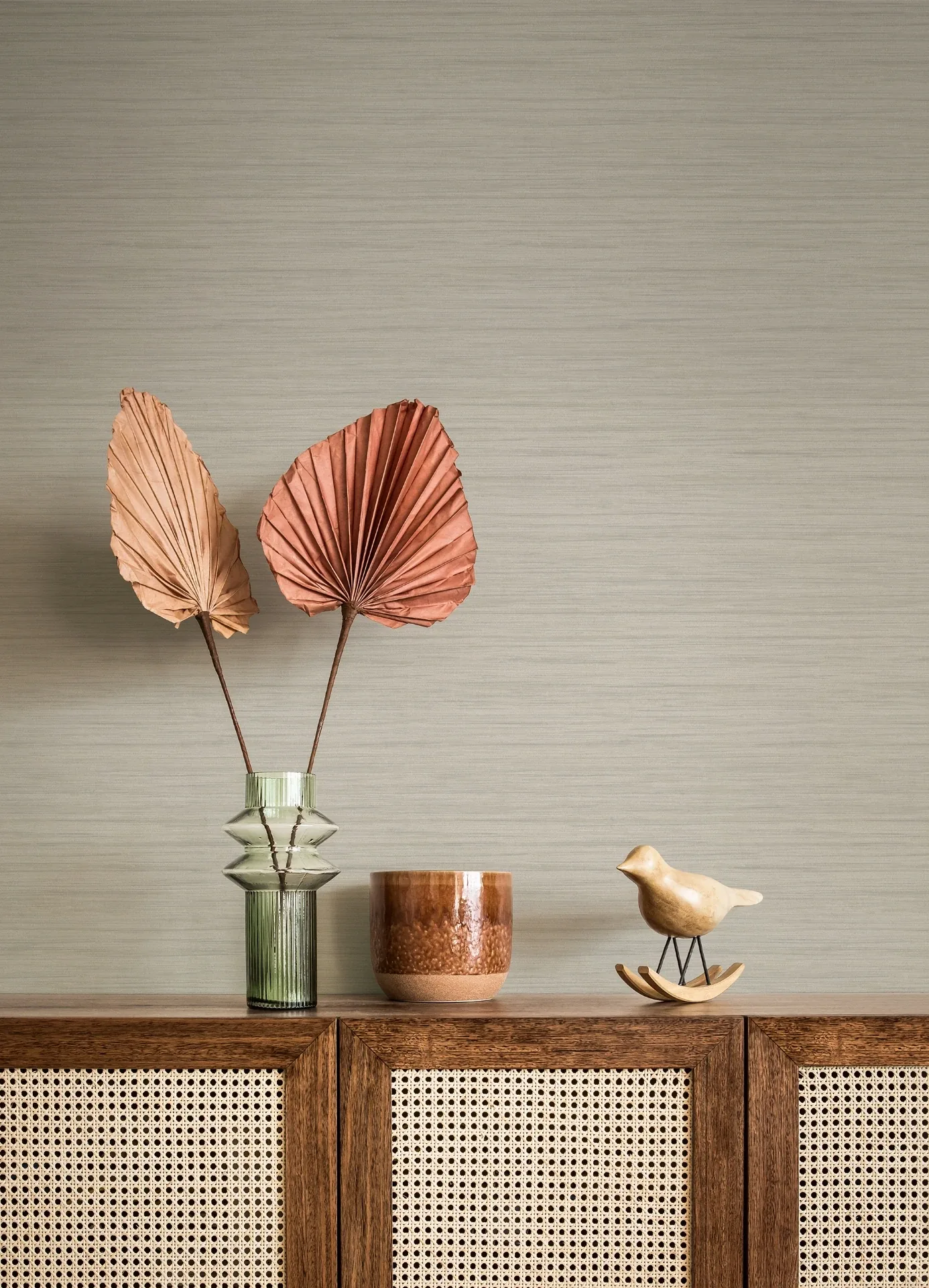 Brewster Home Fashions Barnaby Light Grey Faux Grasscloth Wallpaper - SKU 4157-25965