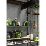 Brewster Home Fashions Bascom Dark Grey Stone Hexagon Wallpaper | Wallpaper Twins Brewster Home Fashions Bascom Dark Grey Stone Hexagon Wallpaper - SKU 4015-427127